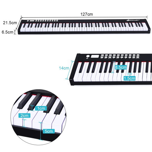 88-key digital piano keyboard electronic piano keyboard carrying case 1