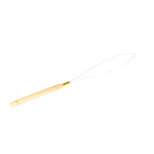 Aiguille boucle pour extensions capillaires en bois de hêtre 21 x 0,8 cm 1 pièce