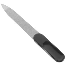 Professional Stainless Steel Nail File for Manicure Pedicure Natural Nails with Ergonomic Handle