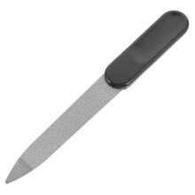 Stainless Steel Nail File for Manicure and Pedicure, Durable Metal File with Comfortable Grip