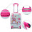 2-piece suitcase set travel luggage 16'' suitcase + 12'' backpack 4