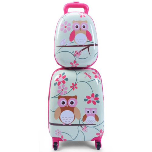 2-piece suitcase set travel luggage 16'' suitcase + 12'' backpack 1