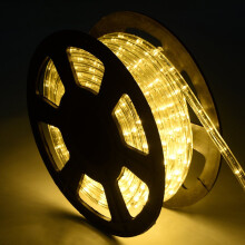 Weihnachtsbeleuchtung 10 M LED Lichterschlauch Lichterkette für Außen und Innen-Warmweiß