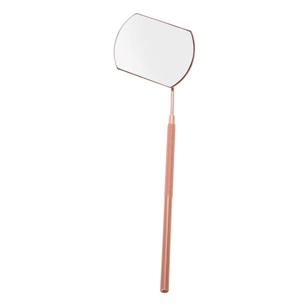 Gold Eyelash Extension Mirror Rose Detachable Stainless Steel Handheld Tool For Lash Techs