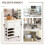 Wooden kitchen trolley serving trolley kitchen trolley with 3 wine racks 2
