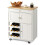 Wooden kitchen trolley serving trolley kitchen trolley with 3 wine racks 4