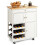 Wooden kitchen trolley serving trolley kitchen trolley with 3 wine racks 3