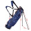 Saco de golfe de 9 polegadas saco de lápis saco de viagem profissional saco de suporte com seção de cabeça e alça de transporte-azul 1