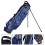 Saco de golfe de 9 polegadas saco de lápis saco de viagem profissional saco de suporte com seção de cabeça e alça de transporte-azul 2