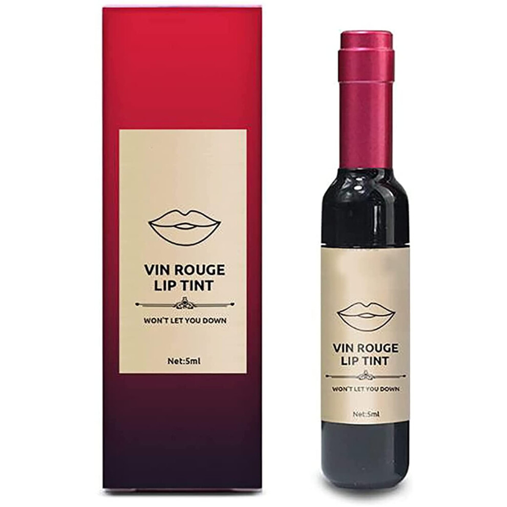 Matte Liquid Lipstick Waterproof Long Lasting Moisturizing Wine Bottle Lip Gloss