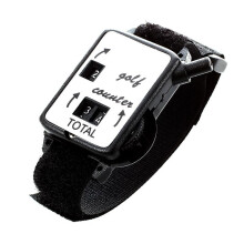Golfclub Slagenteller Horloge met Polsband Zwart