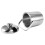 2 Eisbehälter mit Edelstahl-Eiszange, doppelwandiger Eisbehälter mit Deckel, silberner Eisweinkühler 7