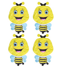 Lot de 4 ballons décoratifs pour fête, animaux qui marchent, ballons gonflables en aluminium pour baby shower ou anniversaire d'enfant