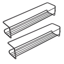 Lot de 2 étagères murales de rangement suspendues pour épices, idéales pour la porte d'un placard de cuisine ou d'un garde-manger.