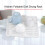 Scolapiatti pieghevole da cucina, design unico, organizer per posate, contenitore in plastica. 3