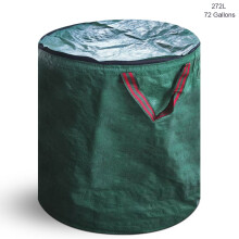 Worallymy Gardening Bag Reusable Leaf Waste Pouch Plant Trash Garbage Container for Lawn Yard Pool with Lid