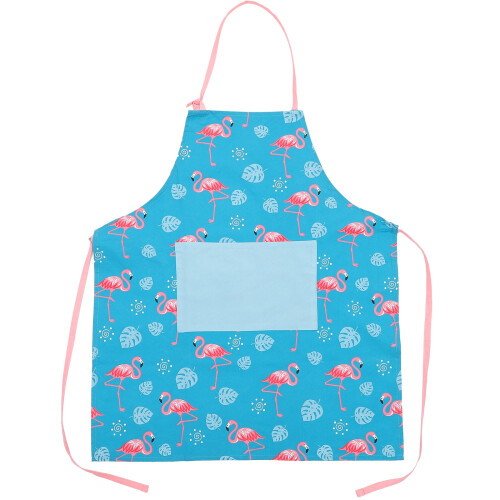 Köksförkläde Flamingotryckt förkläde Justerbart polyesterförkläde för matlagning och grillning