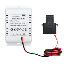 Napelemes PV kétirányú, kétirányú ZigBee energiamérő lakatfogó áramérzékelővel Tuya kWh monitor automatizálás 110V 240VAC