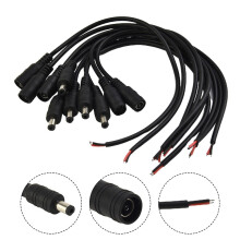 Minxio12V Connettore per presa di alimentazione CC maschio/femmina, cavo con connettore per LED, CCTV, caricatore, 30 cm