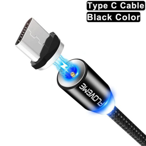 1m FLOVEME magnetisk oplader usb-C sølv Sølv 1