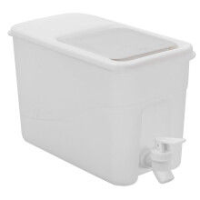 Distributeur de boissons Guangmc4L avec robinet et couvercle - Blanc