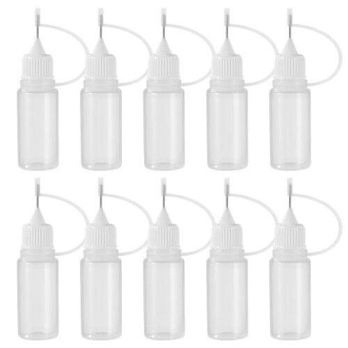 Eease10 τεμάχια μπουκάλια κόλλας με βελόνα των 10 ml για χειροτεχνίες DIY