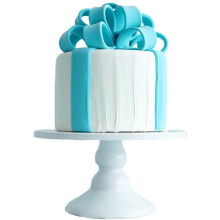 Présentoir à cupcakes blanc, Botitu, présentoir à gâteaux décoratif de 15 cm avec piédestal pour anniversaire, mariage, présentation de