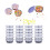 Conjunto de 25 recipientes de espuma para guardar slime com tampas. 8