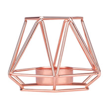 XIUH Decorazioni per la casa Candele e portacandele Portacandele geometrici in ferro battuto in stile nordico Decorazioni per la casa Artigianato in