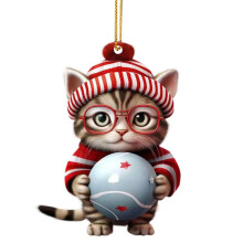 Décorations de sapin de Noël - Pendentifs à motifs chatons, Décorations de Noël et du Nouvel An, Compatibles avec SKDOGDT, Idées cadeaux pour