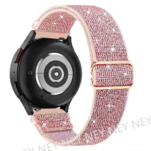 Elastisches, glänzendes Armband „Bohemian Pride“ (20 mm/22 mm), kompatibel mit Samsung Galaxy Watch 7/6/5/4 und Huawei GT4-3-2, in leuchtendem