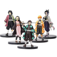 Confezione da 5 personaggi di Demon Slayer, action figure in PVC di Demon Slayer da 6,3 pollici, personaggio anime Kochou Shinobu Zenitsu Tanjiro