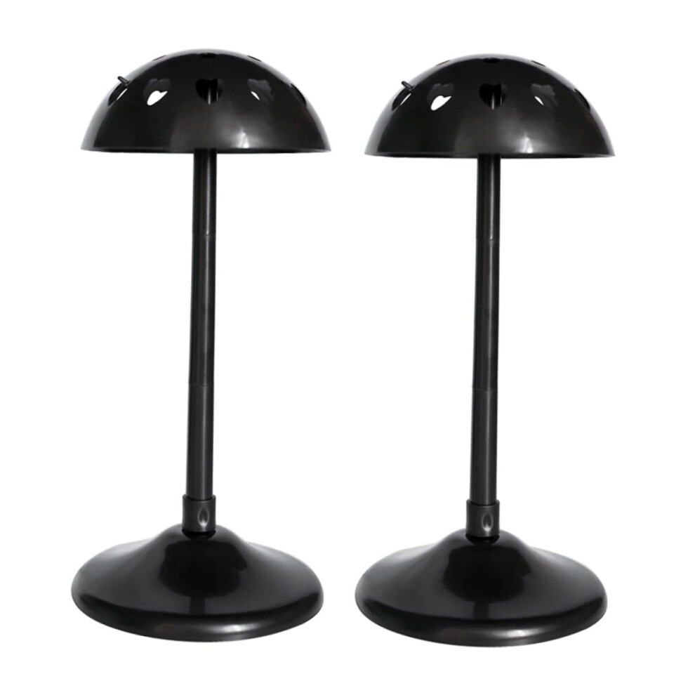 Unisex Black 2Pcs Wig Stand With Detachable Mannequin Head For Drying, Styling And Hat Display