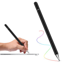 Begine Stylus-Stift mit Saugnapf, kompatibel mit kapazitiven Bildschirmen, für aktives Zeichnen und Schreiben, Schwarz