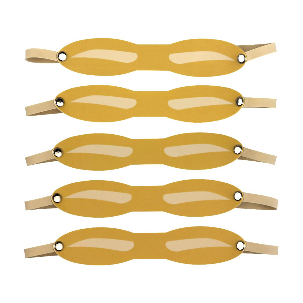 Microblading Practice Skin Set with Realistic Reusable Eyebrow Training Skin for Mannequin Head 5pcs