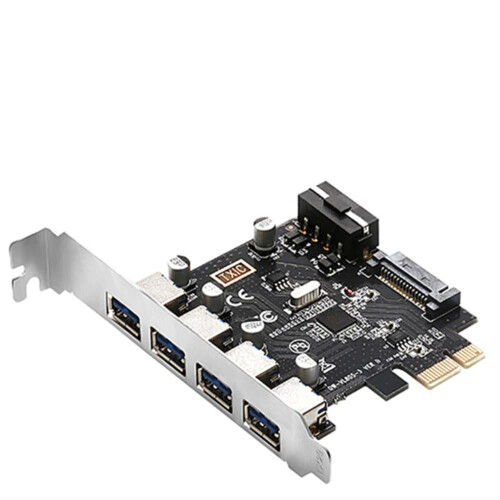 Cárta leathnaithe PCI-E go usb3.0 soláthar cumhachta dúbailte ceithre phíosa deisce go cárta leathnaithe USB3.0 sliseanna allmhairithe
