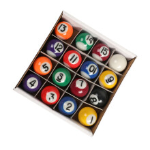 WSYW16 stuks biljartballen voor pooltafel, standaardformaat 2-1/4"