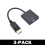 Adaptor DisplayPort la VGA, negru, pachet de 1 6