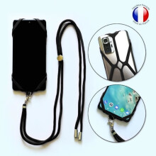 Custodia in silicone con cavo compatibile con Samsung Galaxy S20FE LTE SD865, antiurto, con tracolla regolabile - NERO