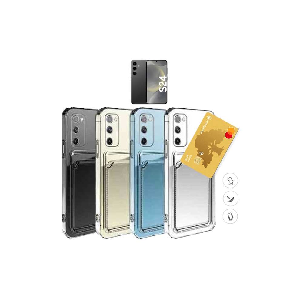 Compatible With Samsung Galaxy S24 Case Card Holder Mobile Case Slot - Transparent Compatible With Samsung S24 9048212771869