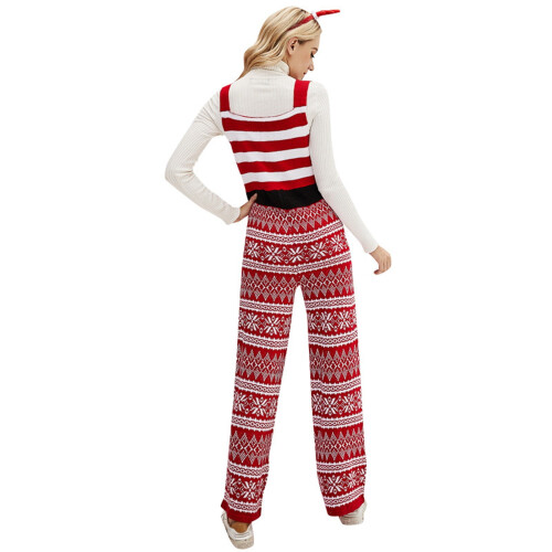 Ολόσωμες Φόρμες για Γυναίκες, Casual, Petite, Πλεκτές Φόρμες, Παντελόνια, Χαλαρά, Πλεκτά, 2