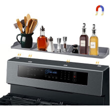 Étagère magnétique en silicone Casewin pour plaque de cuisson, 76 cm (30 po), compatible avec les hottes de cuisine, isolée thermiquement,