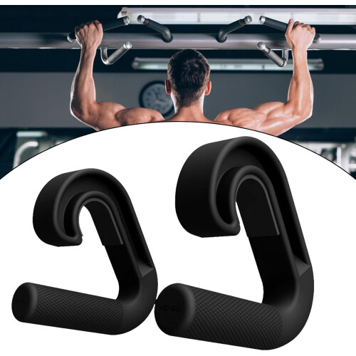 2Pcs Pull Up Bar Handles with Ergonomic Vertical Grip, Lat Pulldown Attachment for Home Gym 200KG 1