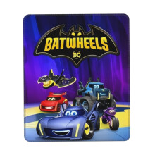 Batwheels musemåtte med syet kant, skridsikker gummibund, vaskbar lycra-klud, kompatibel med computere og bærbare computere