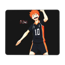 Haikyuu gummimusemåtte med låsekant, skrivebordsmåtte, skrivemåtte, multikode-spilmåtte, musemåtter til computere, bærbar computer, musemåtte