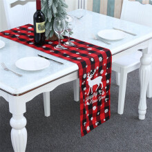 Viflosae Decorazioni natalizie per interni, runner da tavola lavorato a maglia e tovaglia creativa, compatibile con le decorazioni natalizie per la