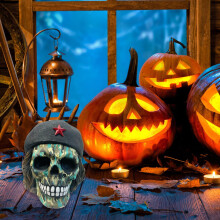 Ozdoby Yakbaofuo, stolové dekorácie, sošky na dekoráciu interiéru, gotické živicové sošky na Halloween, vianočné halloweenske dekorácie