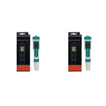 2 x 7 i 1 pH/TDS/EC/ORP/Saltinnhold/SG/Temperaturmåler C-600 Vannkvalitetsmåler for drikkevann, akvarier pH-måler