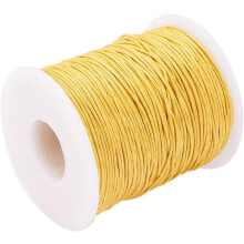 100 yards (ca. 91 meter) gewaxt katoenen koord van 1 mm voor macramé, doe-het-zelf sieraden maken, Chinese knopen, kumihimo, shamballa,