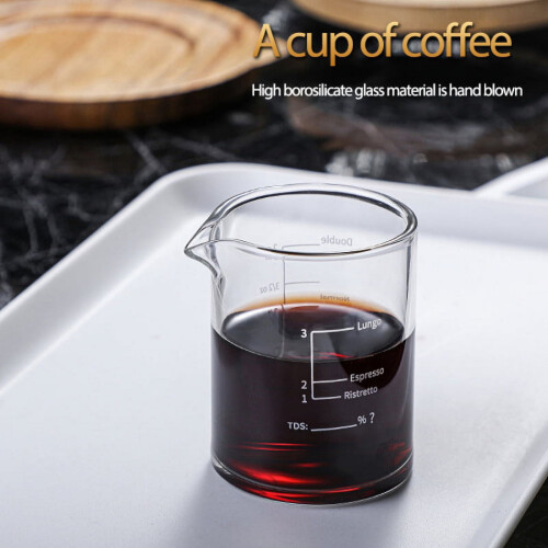 Γυάλινα ποτήρια για σφηνάκια εσπρέσο 200ml Κύπελλο μέτρησης Διαφανές γυάλινο 2